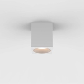 Kos Square 100 LED Textured Grey Ceiling Spotlight IP65 rated c/w 5.9W 3000K LED, Astro 1326028