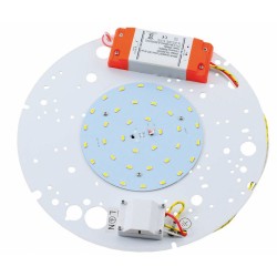 17W Round 2D LED Gear Tray 4000K 2000lm 263mm diameter Mains Voltage IP20 rated