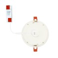 155mm Cutout IP44 12W 3000K-6500K CCT Switchable LED Round Panel 170mm Diam Non-Dimmable in White ALPHA-CT-12W