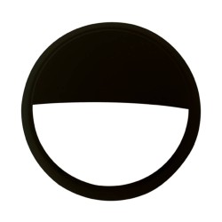 LUN Eyelid Black Bezel Ring for LUN3 and LUN14 Range of Bulkheads by ELD Lighting (Trim Only)