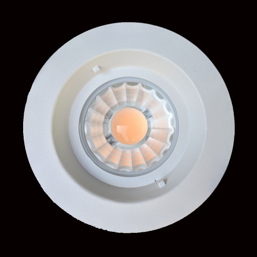 IP65 10W Fire Rated Dimmable LED Downlight 3000K 950lm with Interchangeable Bezel (not included)