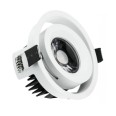 IP44 10W Fire Rated Dimmable Tilting LED Downlight 950lm 3000K Warm White (Bezel Required)