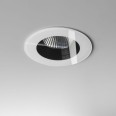 IP65 Vetro Round LED Downlight in White using a 6W 3000K 629lm Dimmable COB LED, Astro 1254013