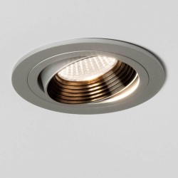 Aprilia Round LED Downlight (adjustable) in Anodised Aluminium 6.1W 3000K LED IP21 Dimmable, Astro 1256029