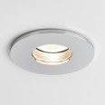Obscura Round Fire Rated Fixed LED Downlight in Polished Chrome IP65 6.5W 2700K Dimmable LED Astro 1381001