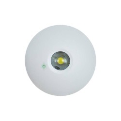 Matt White Non-Maintained 3 Hour Emergency Downlight For Open Areas 1W 100lm 4000K 34mm Cutout