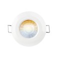 Aurora R6CWS White IP65 Fire rated Fixed LED Downlight Switchable Colour (3000K/4000K/5700K) and Wattage (4/6/8W) Dimmable