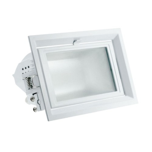 42W Rectangular LED Wall Washer 4000K 3100lm in White, Adjustable Commercial LED Fixture