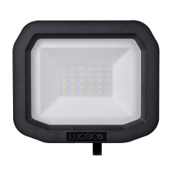 IP65 20W LED Security Floodlight 5000K Cool White 2400lm in Black for Wall Mounting Luceco LFS20B150