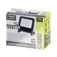 IP65 30W Compact RGB LED Floodlight Dimmable in Black with Remote Control 1200lm Integral LED ILFLRGB030