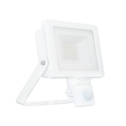 30W IP65 White Slim CCT LED Floodlight with Tri-Colour Selectable and Adjustable PIR, ALL-LED AFL030/CCT/PIR Hunter LED Flood with PIR