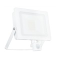 50W IP65 White Slim CCT LED Floodlight with Tri-Colour Selectable and Adjustable PIR, ALL-LED AFL050/CCT/PIR/W Hunter LED Flood with PIR