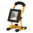 IP65 10W Rechargeable Portable LED Flood Light Adjustable 6000K 600lm in Yellow & Black