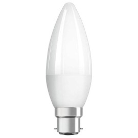 5.2W BC/B22 LED Candle 470lm 3000K Warm White Non-Dimmable Opal White equiv. 40W
