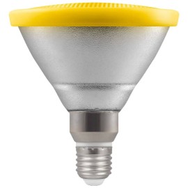 IP65 rated 13W PAR38 Yellow Coloured ES/E27 LED Lamp Non-dimmable 30deg Beam