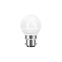 6.2W B22/BC LED Lamp 470lm 2700K Frosted Mini Globe Dimmable with 240deg Beam Integral LED ILGOLFB22DC022