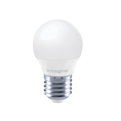 4.9W E27/ES 470lm LED Golf Ball Bulb 2700K Dimmable 240deg Beam Frosted Integral LED ILGOLFE27DC043
