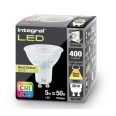 5W GU10 PAR16 Dimmable Glass SMD LED Lamp 3000K Warm White 400lm with High CRI of 95, Integral LED ILGU10DD112