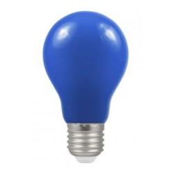1.5W ES/E27 Blue Coloured LED Lamp with GLS shape and IP65 Rating, Non-Dimmable