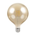 7.5W ES/E27 Dimmable LED Filament Globe Lamp 2200K 638lm, Round Vintage Lamp Antique Bronze