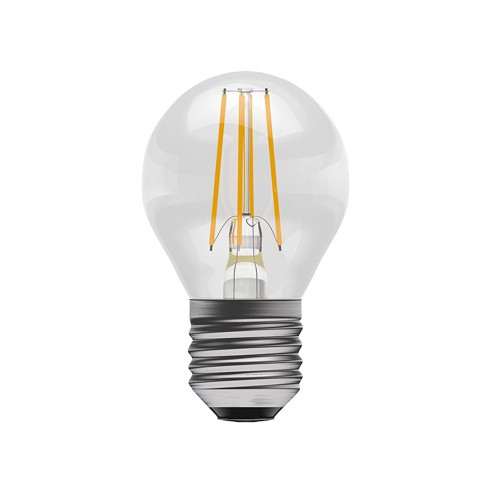 4W ES/E27 2700K LED Dimmable Filament Round Lamp 470lm, Clear Golf Ball Filament LED Lamp