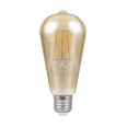 7.5W ES/E27 Dimmable LED Filament Lamp 638lm 2200K with Antique Bronze Glass