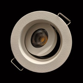 IP44 3W 4000K Adjustable Marker LED Light in White Dimmable Baffled LED (req. 350mA Driver)