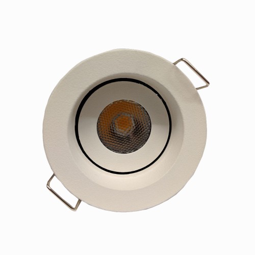 IP44 3W 3000K Adjustable Marker LED Light in White Dimmable Baffled LED (req. 350mA Driver)