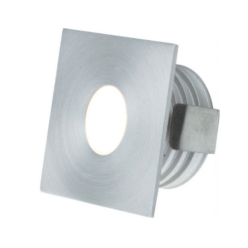 IP65 Low Level Aluminium 1W 3000K 350mA Square LED Marker Dimmable with Anti-Glare