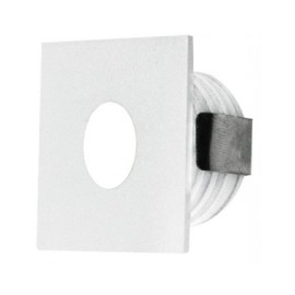 IP65 Low Level White 1W 3000K 350mA Square LED Marker Dimmable with Anti-Glare and Frosted Glass