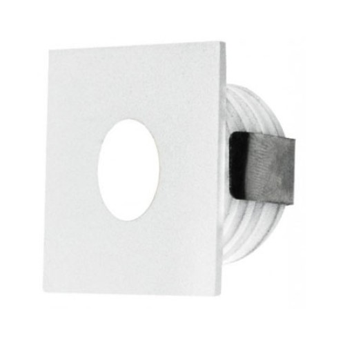 IP65 Low Level White 1W 4000K 350mA Square LED Marker Dimmable with Anti-Glare and Frosted Glass