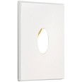 Tango 1W 3000K Square LED Wall Light in Matt White IP65 rated Dimmable LED Astro 1175001