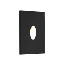 Tango 1W 3000K Square LED Wall Light in Textured Black IP65 rated Dimmable LED Astro 1175004