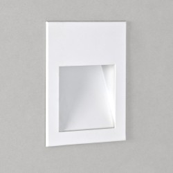 Borgo 90 Matt White Square Recessed LED Wall Light 2W 3000K 71lm Dimmable IP20 Astro 1212004