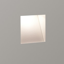 Borgo Trimless 65 Plastered-in Square LED Wall Light Matt White 2W 3000K 80lm Dimmable Astro 1212008