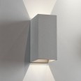 Oslo 160 LED Up-Down Wall Light Textured Grey IP65 5.8W 3000K for Exterior Lighting, Astro 1298021