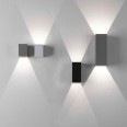 Oslo 160 LED Up-Down Wall Light in Textured Black IP65 5.8W 76lm 3000K for Exterior Lighting, Astro 1298002
