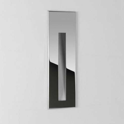 Borgo 55 Rectangular LED Recessed Wall Light IP65 2W 3000K in Polished Stainless Steel Astro 1212010