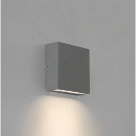 Elis Single LED Lamp in Textured Grey 4.7W LED 3000K IP54 for Outdoor Wall / Ceiling, Astro 1331010