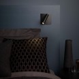 Enna Square Switched LED Wall Light in Matt Black using Adjustable Head 4.5W 2700K LED, Astro 1058024