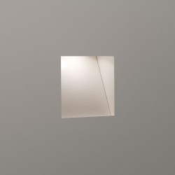 Borgo Trimless 65 Square LED Wall Light 2W 2700K 70lm Matt White Plastered-in Dimmable Astro 1212028