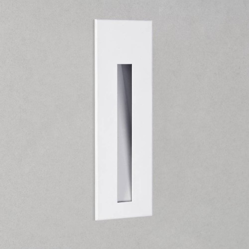 Borgo 43 LED 2700K Recessed Wall LED Light c/w 1W Integrated LED IP65 in Matt White, Dimmable  Astro 1212031
