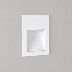 Borgo 54 Recessed Wall LED Light IP65 Textured White using 1W 2700K Dimmable LED Astro 1212033