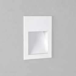 Borgo 54 Recessed Wall LED Light IP65 Textured White 1W 2700K Dimmable LED Astro 1212033