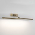 Goya 760 LED Wall Picture Light 9.6W 2700K in Brushed Antique Brass with Adjustable Head IP20, Astro 1115013