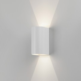 Dunbar 160 Textured White LED Wall Light 6.8W 3000K IP65 for Wall Up-Down Lighting, Astro 1384002