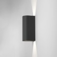 Dunbar 255 LED Textured Black Wall Light 7.5W 3000K IP65 for Wall Up-Down Lighting, Astro 1384005