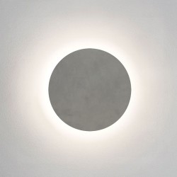 Eclipse Round 300 LED Concrete Coastal Wall Light 3000K 12.6W IP44 Non-dimmable, Astro 1333011