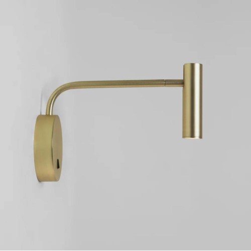 Enna Wall LED Lamp in Matt Gold with Adjustable Neck using 4.7W 2700K 104lm Switched Astro 1058105