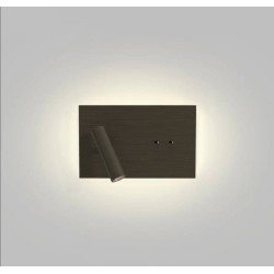 Edge Reader Mini Bronze Dual LED Wall Light with 9.7W backlight and 4.1W 2700K Spotlight Switched, Astro 1352025
